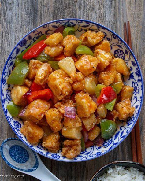 pork sweet and sour with vegetables